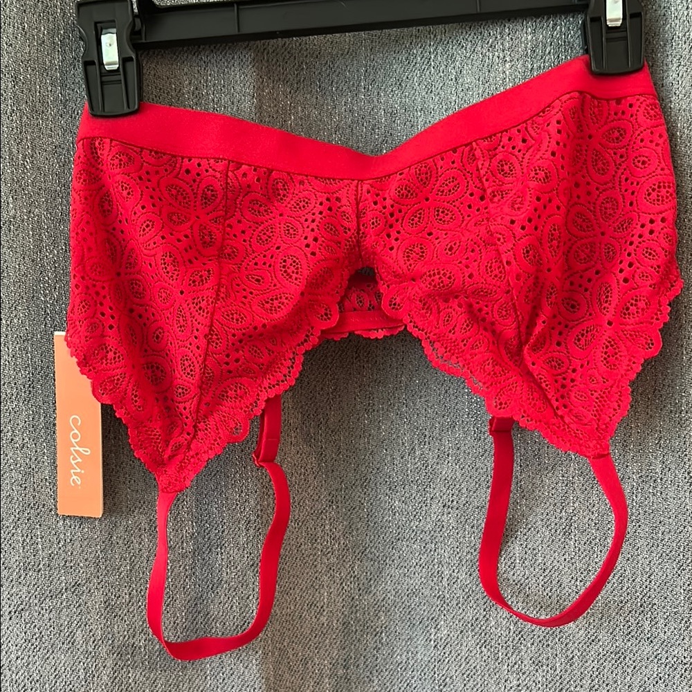 Colsie Red Lace Bralette NWT